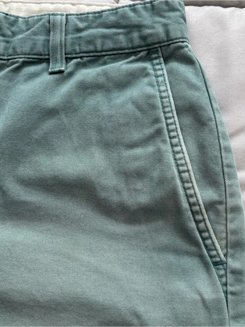 Dockers Men's Teal Flat Front Shorts Men's 30 100% Cotton